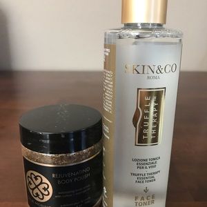 Face toner and body scrub